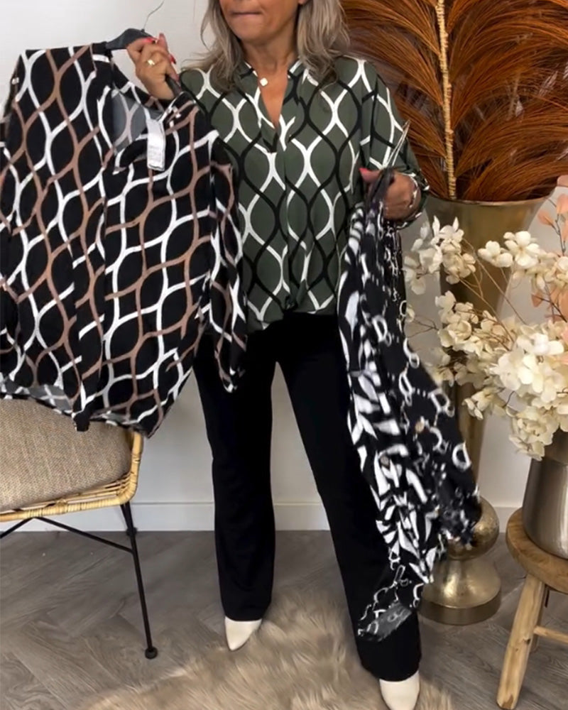 Reya™ Blouse with Graphic Print