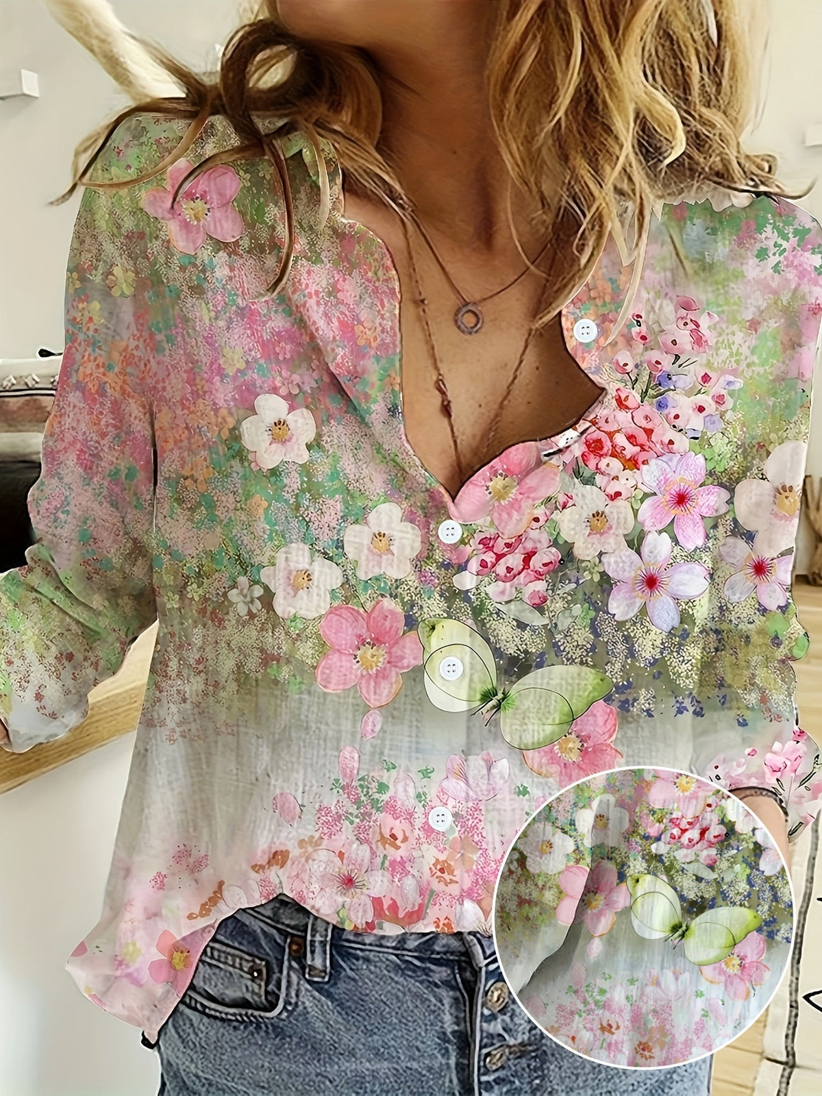 Melanie™ Floral Boho Blouse