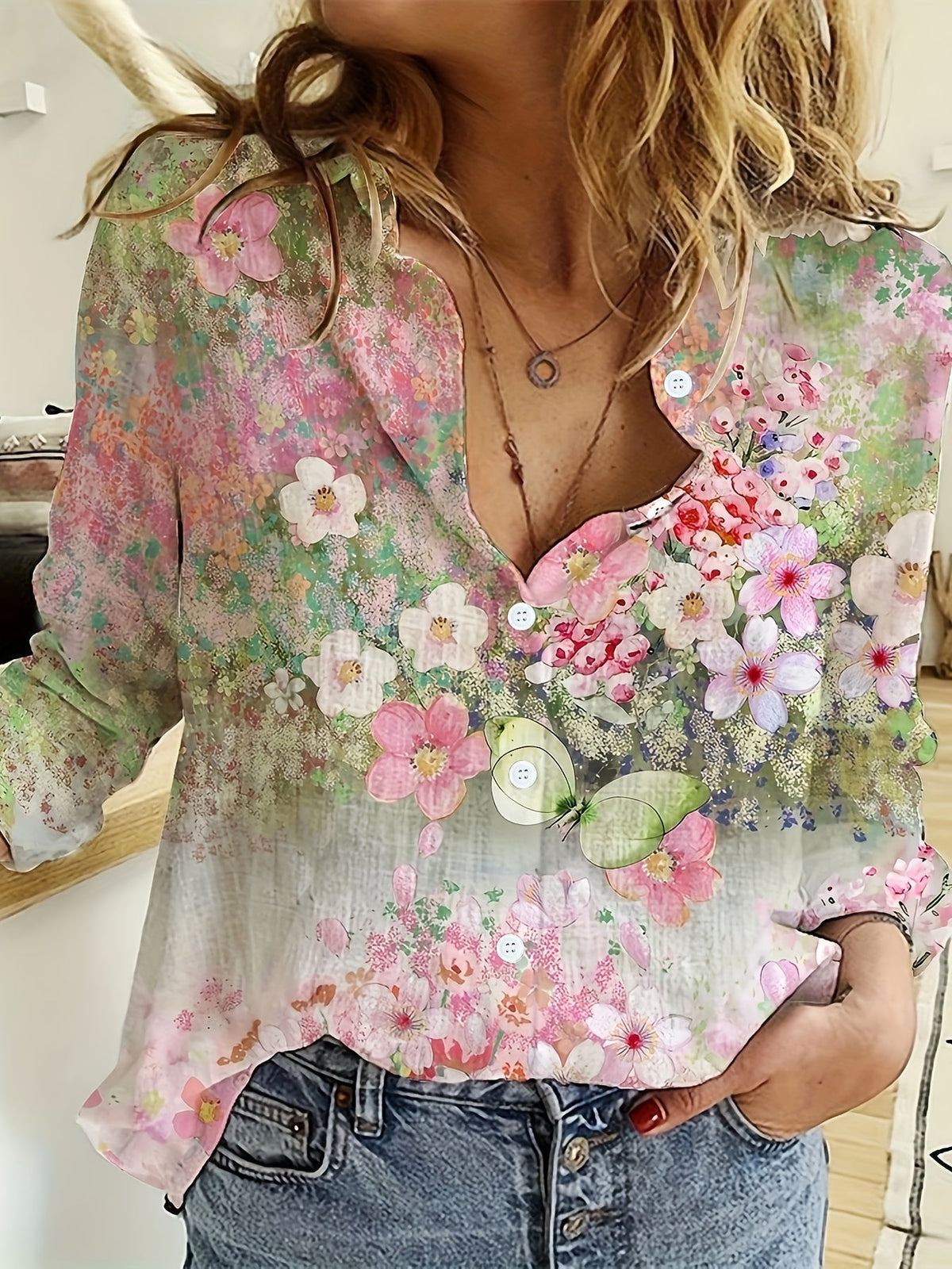 Melanie™ Floral Boho Blouse