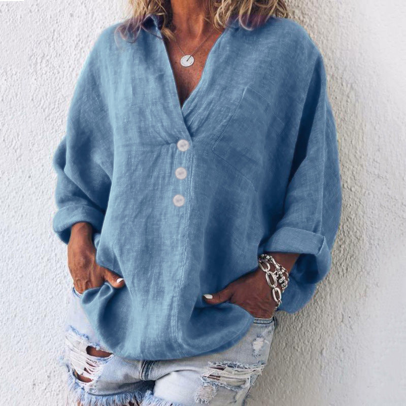 Belle™ Stylish Cotton - Linen Pullover