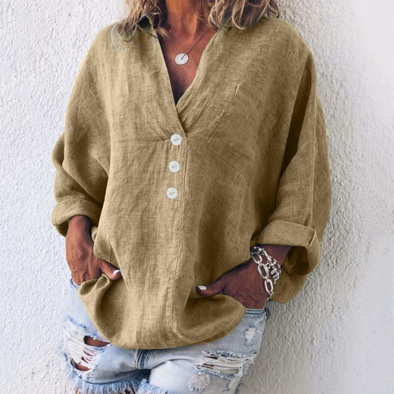 Belle™ Stylish Cotton - Linen Pullover