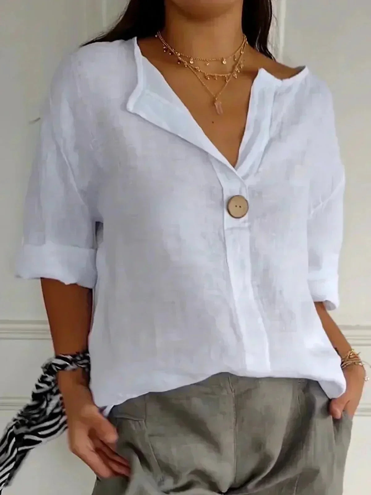Amara™ Relaxed V-Neck Top
