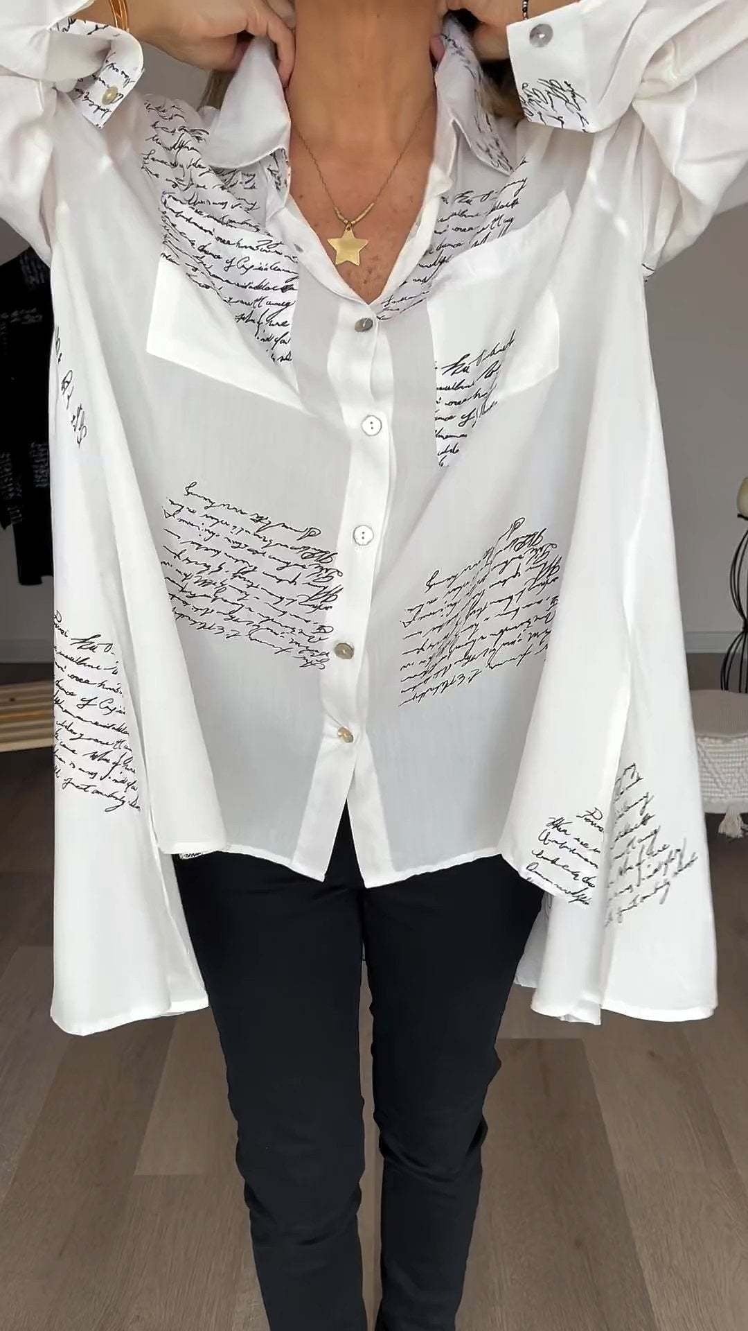 Chloé™  Elegant Button-Up Shirt