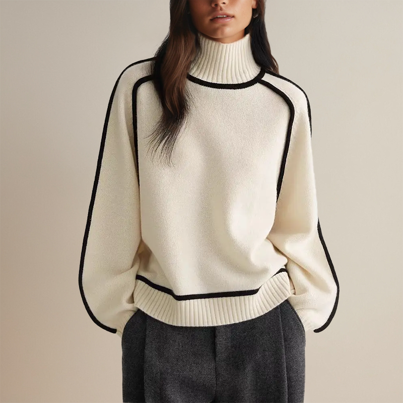 Angelina™ Knitted Turtleneck Sweater
