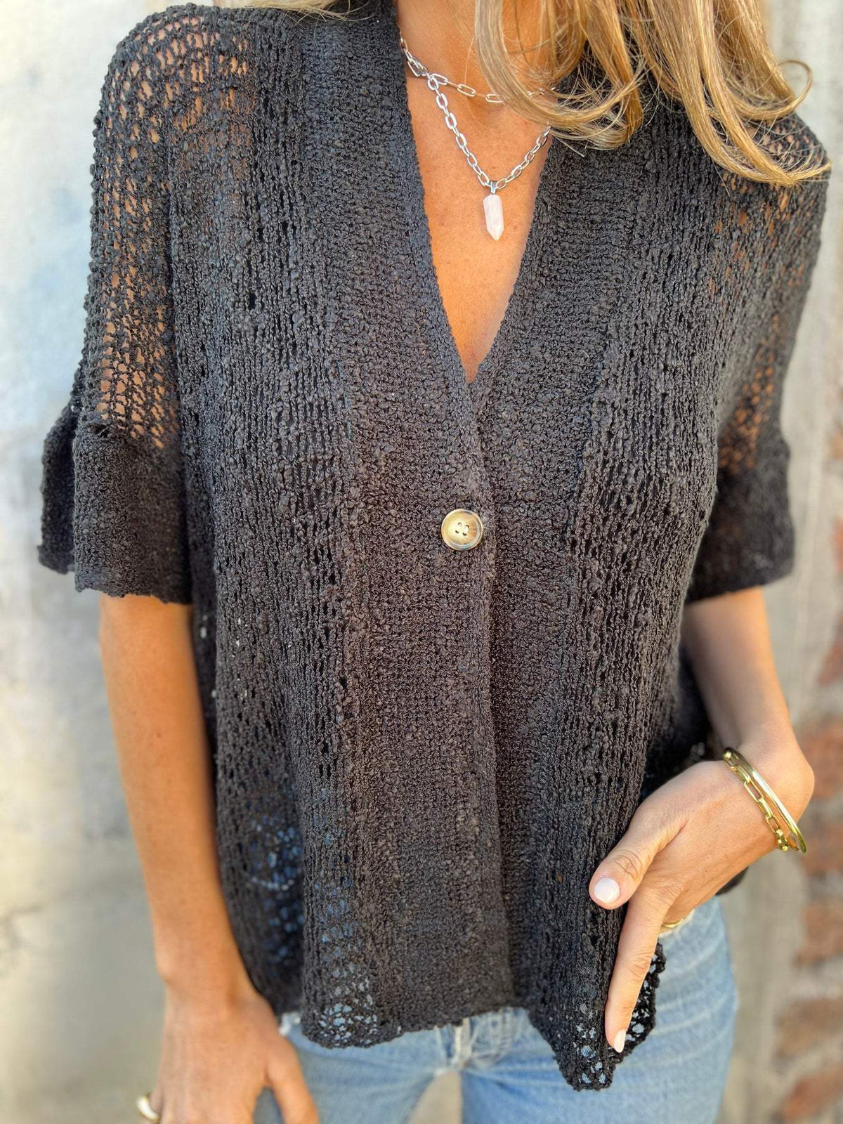 Elara™ Elegant Textured Top