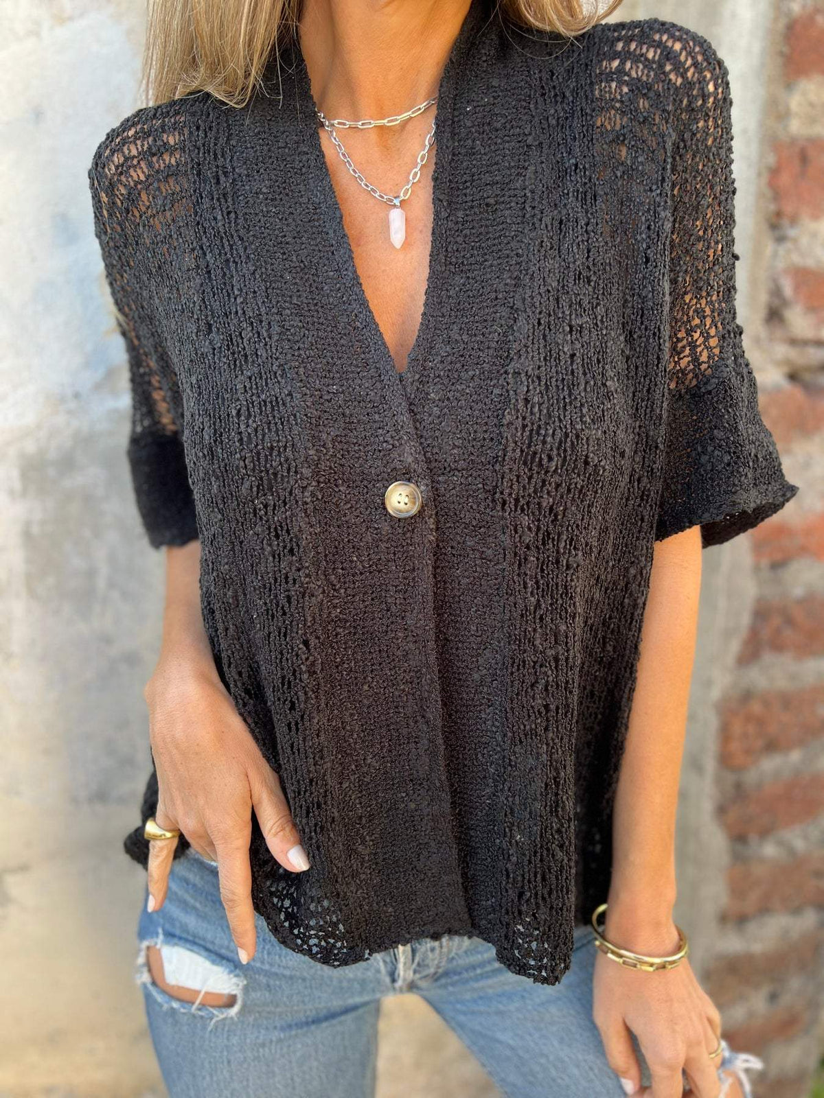 Elara™ Elegant Textured Top
