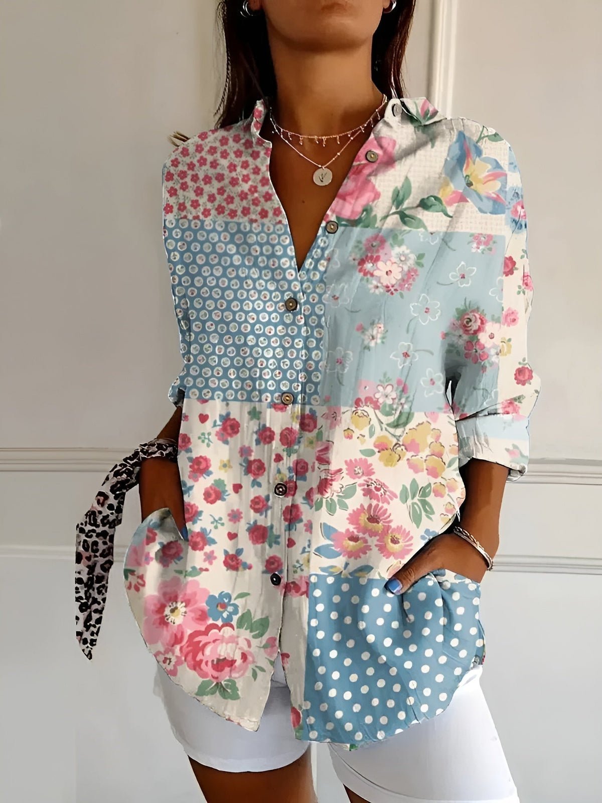 Roseanne™ Floral Breeze Button-Up Shirt